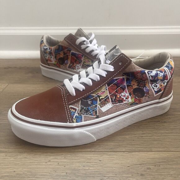 NEW Vans X Disney Old School Sneakers '100th Anniversary Scrapbook' W 5.5 - Picture 2 of 9